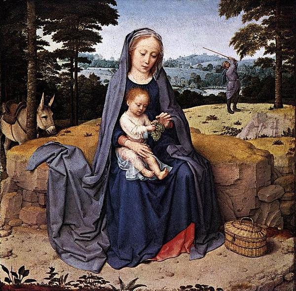 Gerard David The Rest on The Flight into Egypt china oil painting image